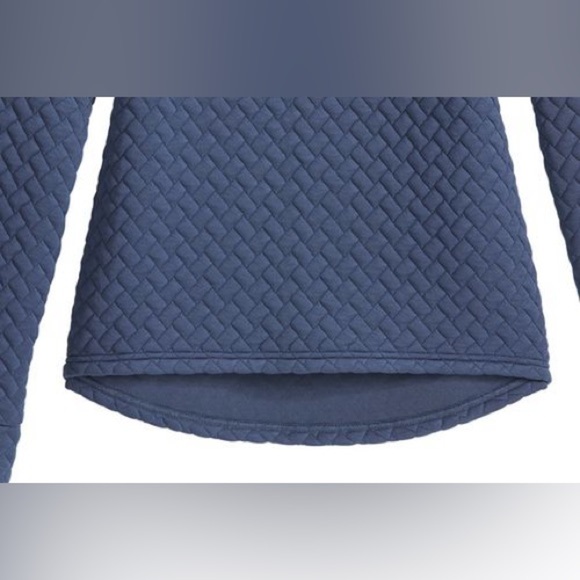 New Dover Saddlery Jordan Half-Zip Navy Quilted Sweatshirt Pullover- Retail $100 - Picture 2 of 9